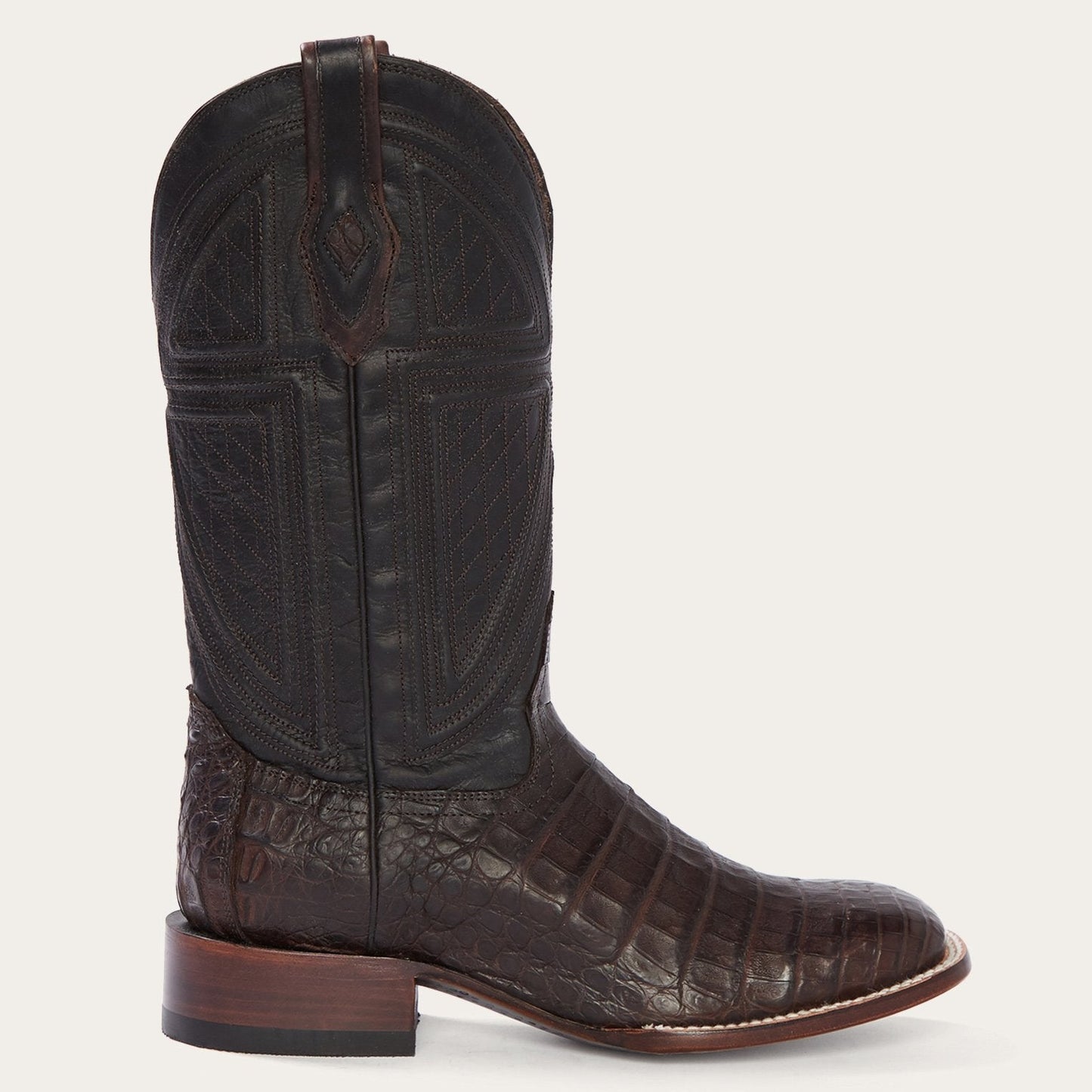 STETSON MENS KAYCEE EXOTIC CAIMAN JBS BOOTS | Brown