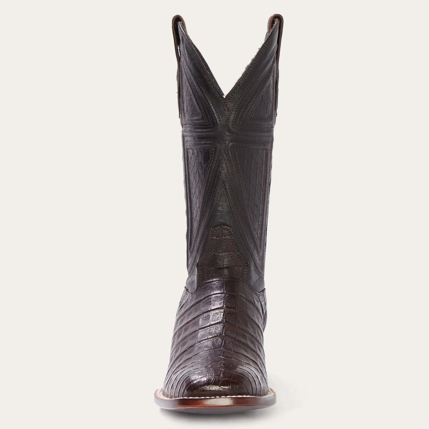 STETSON MENS KAYCEE EXOTIC CAIMAN JBS BOOTS | Brown