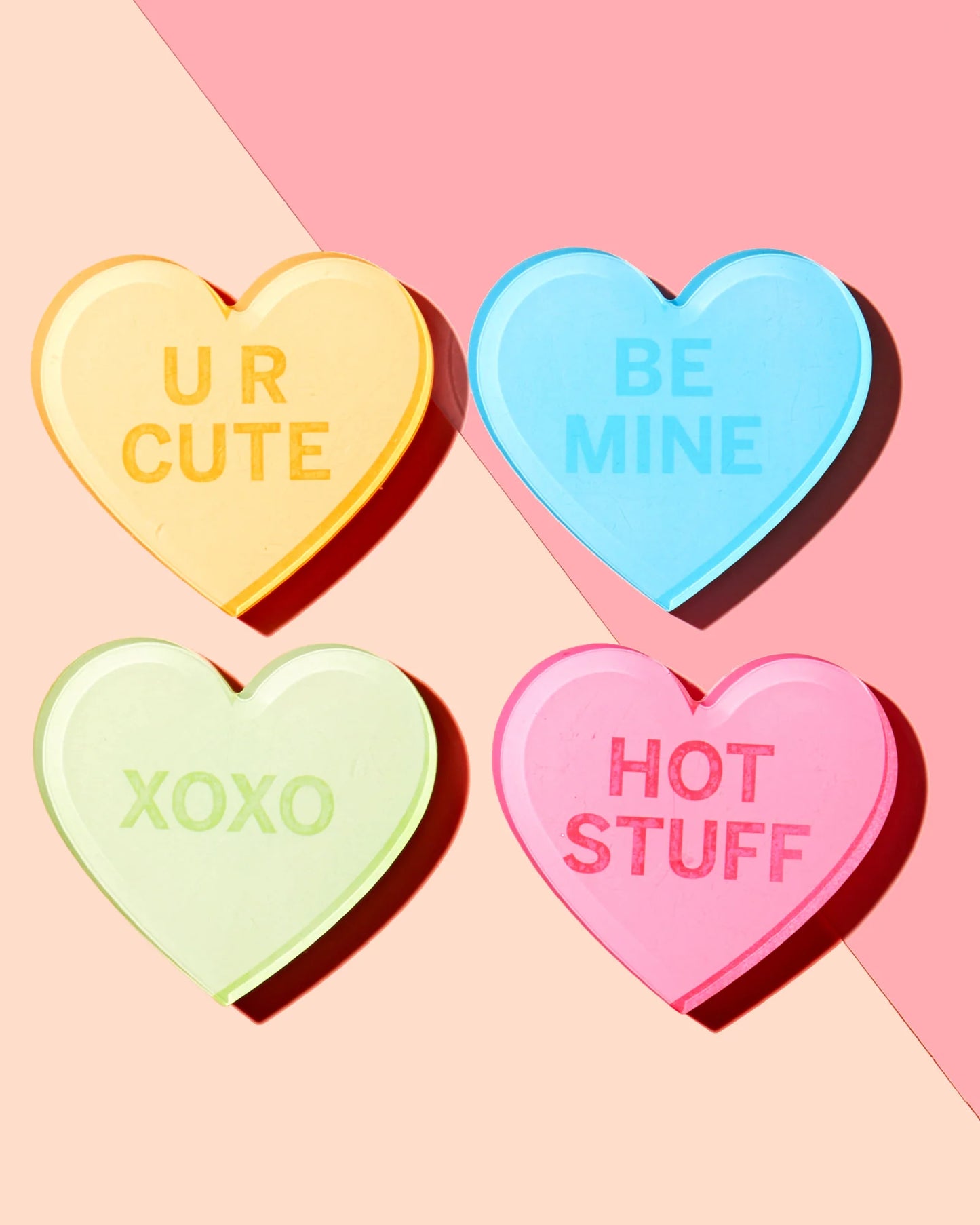 Conversation Hearts | Tart by Taylor | Set of 4 Coasters