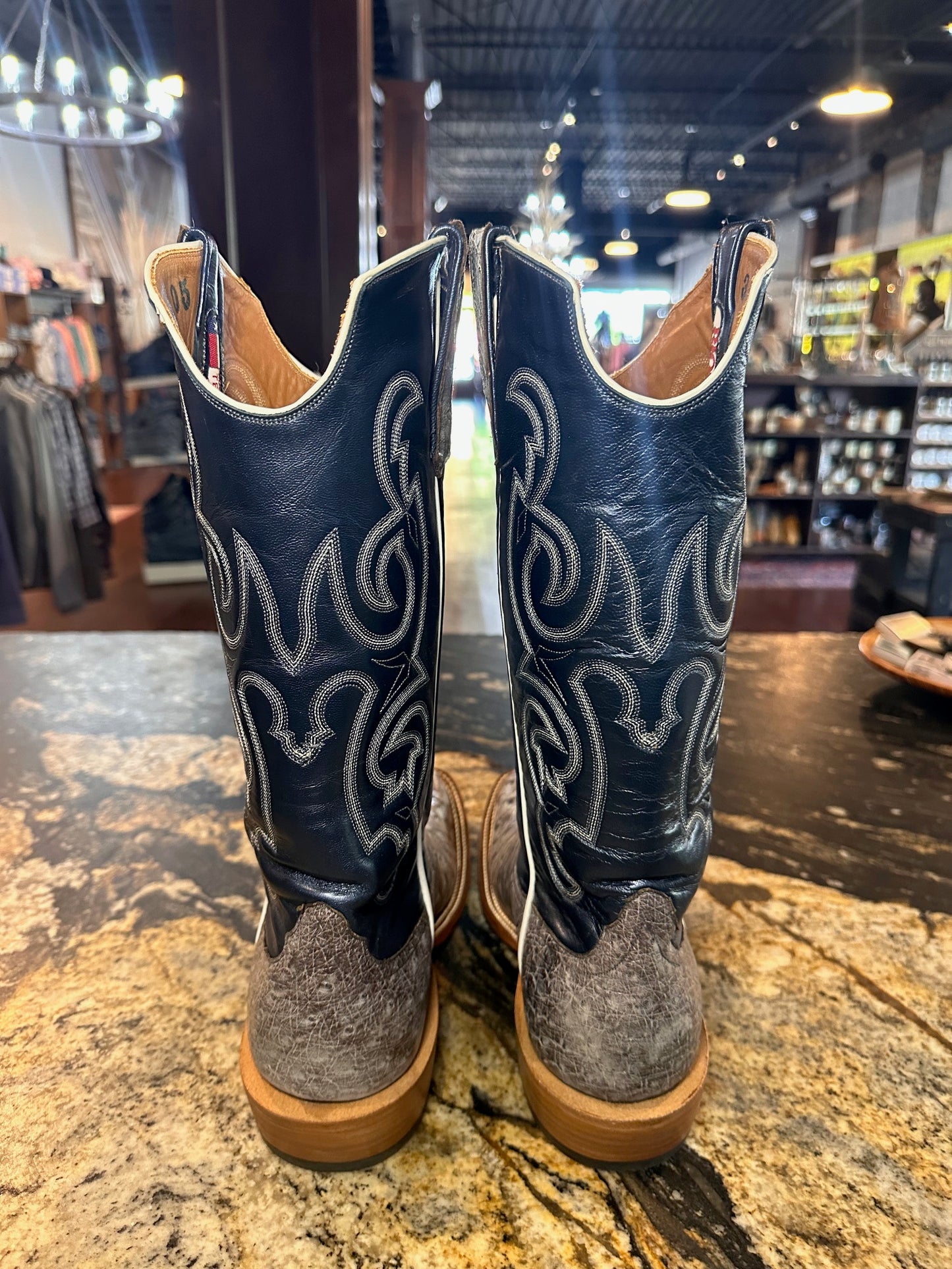 RIOS MEN'S OST. NICOTINE RIO KIDSKIN REGAL LUSTER WESTERN BOOTS