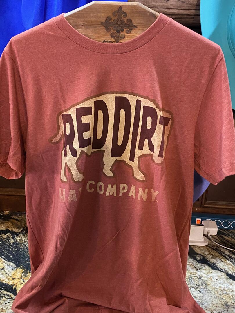 Red Dirt Hat Co. - Buff. Outline Short Sleeve Graphic Shirt - Rusty Bronze