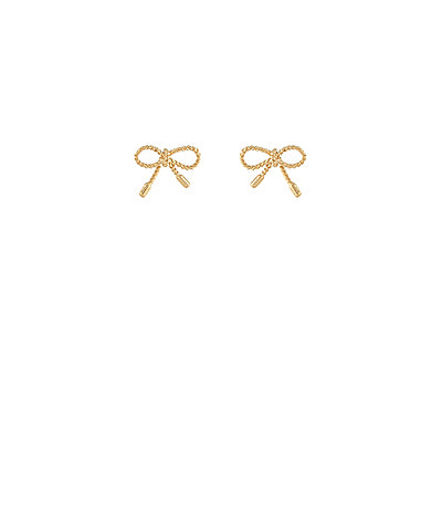 Gold Dipped Bow Studs