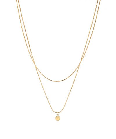 Ball Layered Chain Necklace
