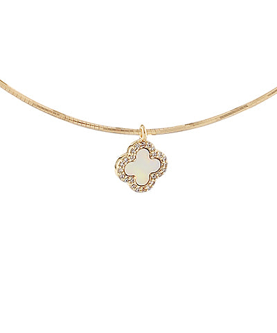 CZ Clover Pendant