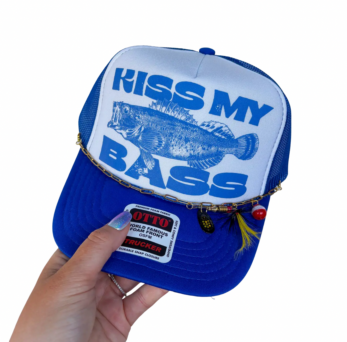 Kiss My Bass Trucker Hat