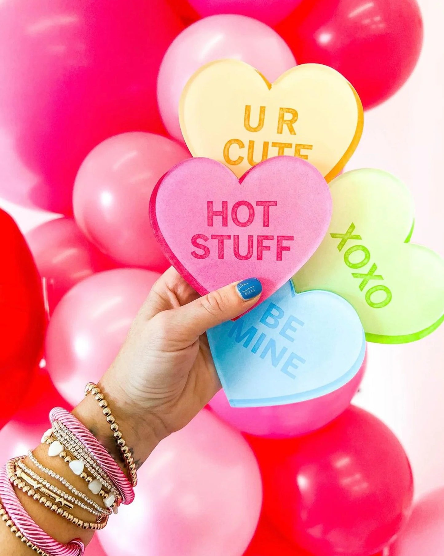 Conversation Hearts | Tart by Taylor | Set of 4 Coasters
