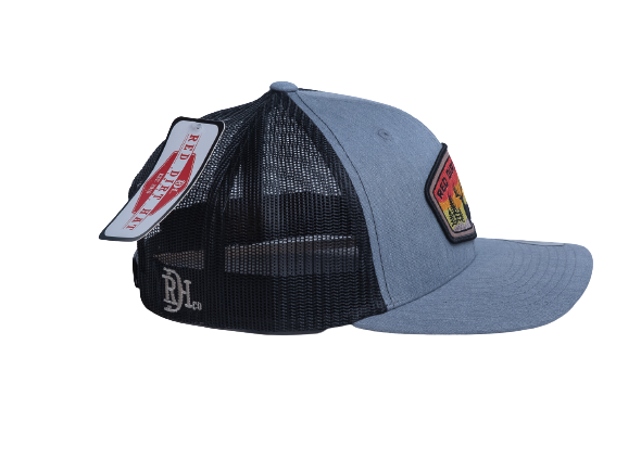 Red Dirt Hat Co. - Buck Outdoor Patch - Grey/Blk