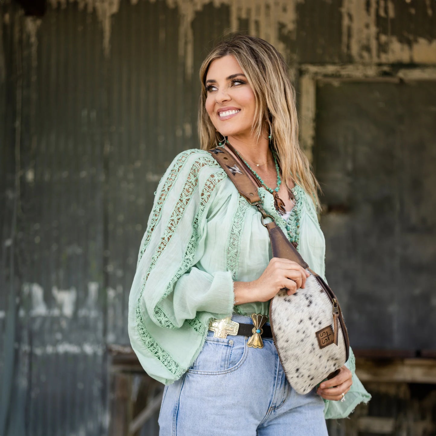 STS Ranchwear Roswell Cowhide Hildy Belt Bag - STS 32245