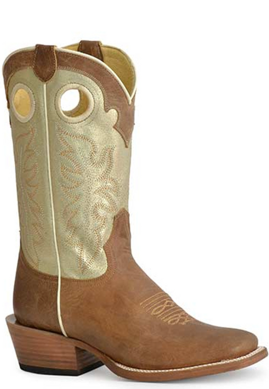 ROPER RIDE'EM COWGIRL WESTERN BOOTS | BROWN/GOLD