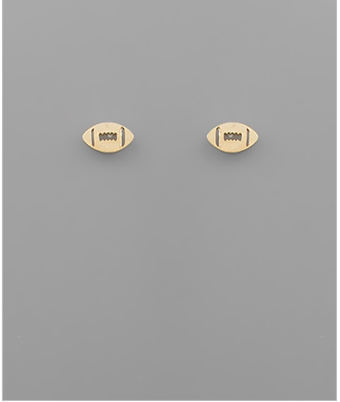 Football Stud Earrings