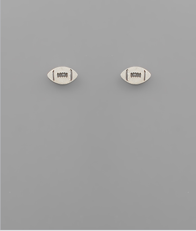 Football Stud Earrings