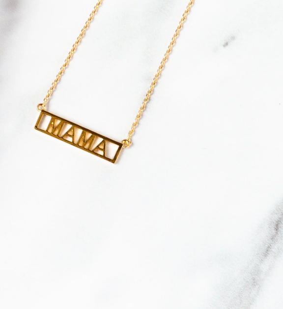 CALL IT OUT BAR NECKLACE