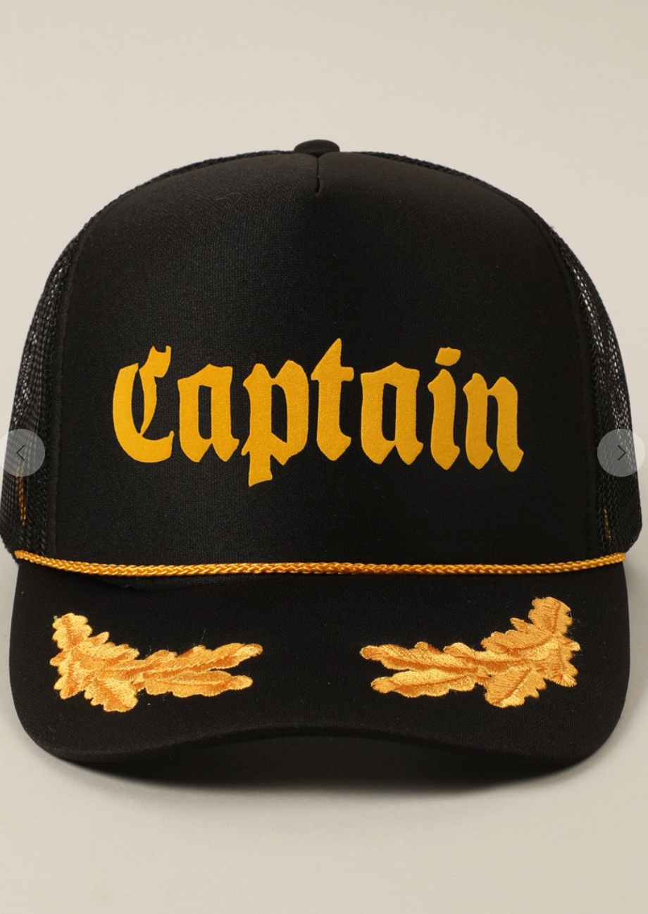 Captain Trucker Hat (Inspired by James;)