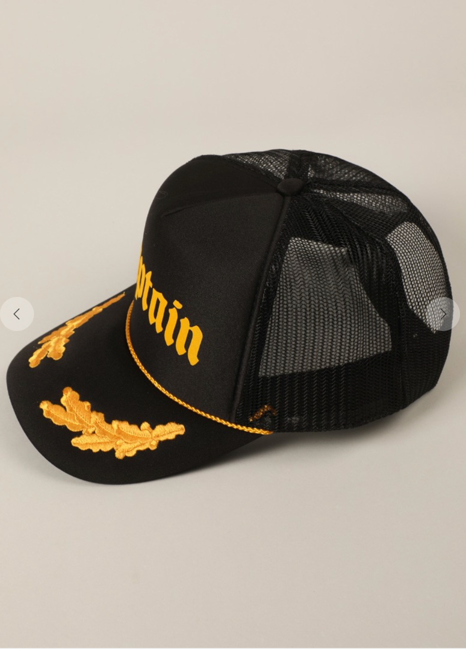 Captain Trucker Hat (Inspired by James;)