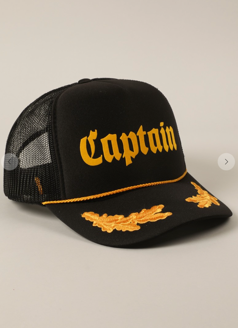 Captain Trucker Hat (Inspired by James;)