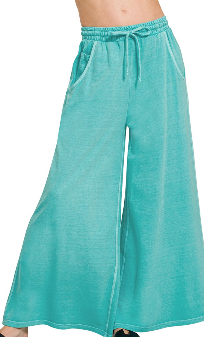 French Terry Pigment Dye & Enzyme Wash Pants