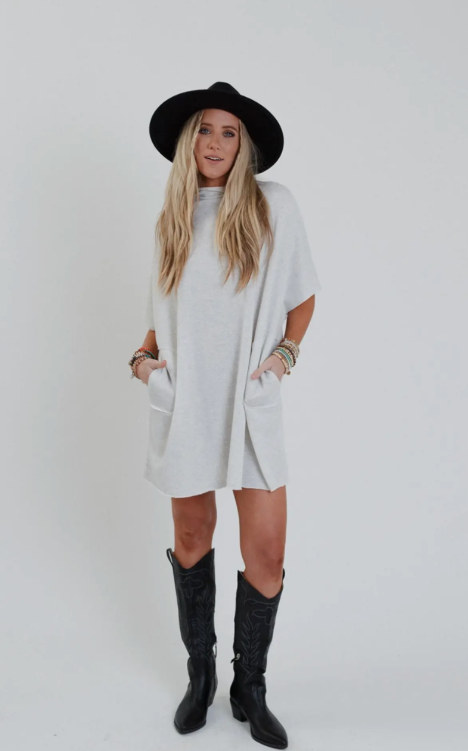 Laid Back Luxe Dress - Light Heather Gray