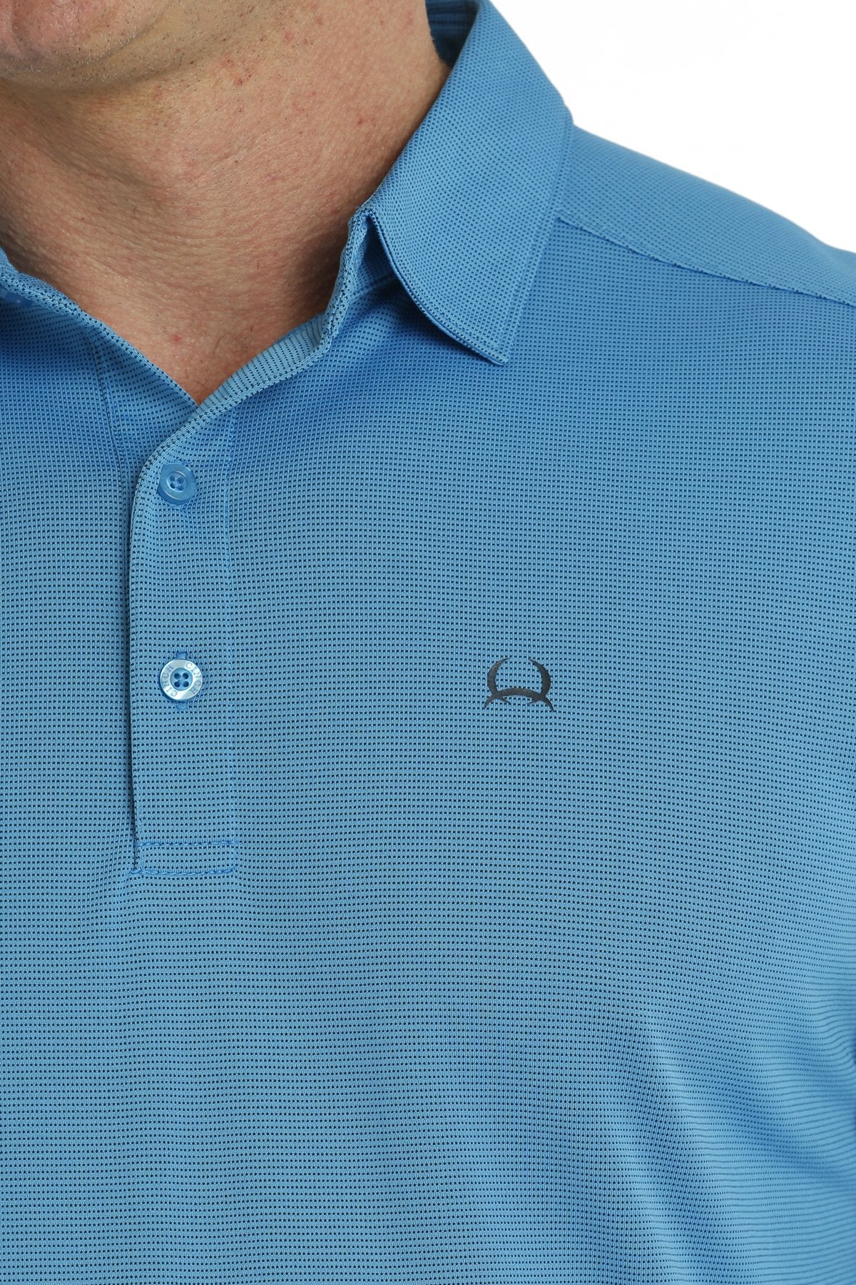 Cinch Mens ArenaFlex Polo Short Sleeve - Blue -MTK1863035