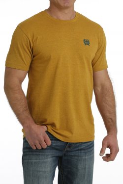 Cinch Mens Western Denium Co. Graphic T-Shirt - Gold MTT1690607