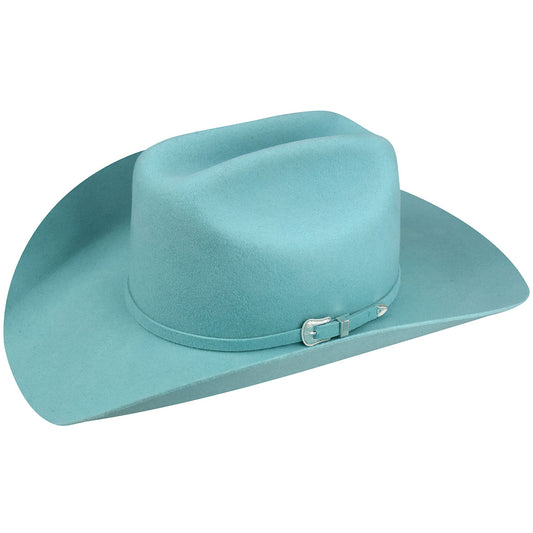 Lightning 4X Blue Turquoise Wool Western Hat
