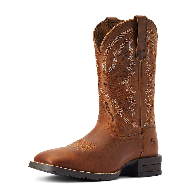 ARIAT MEN’S HYBRID RANCHWORK WESTERN BOOTS | THATCH BROWN