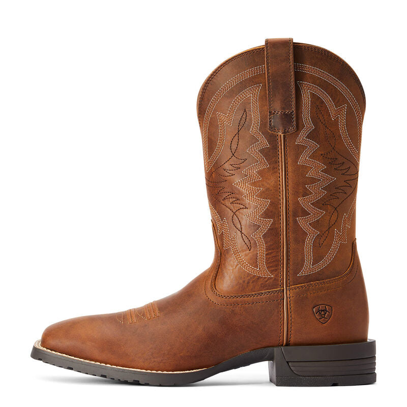 ARIAT MEN’S HYBRID RANCHWORK WESTERN BOOTS | THATCH BROWN