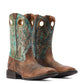 ARIAT MEN’S SPORT RODEO WESTERN BOOTS | Loco Brown/Roaring Turquoise