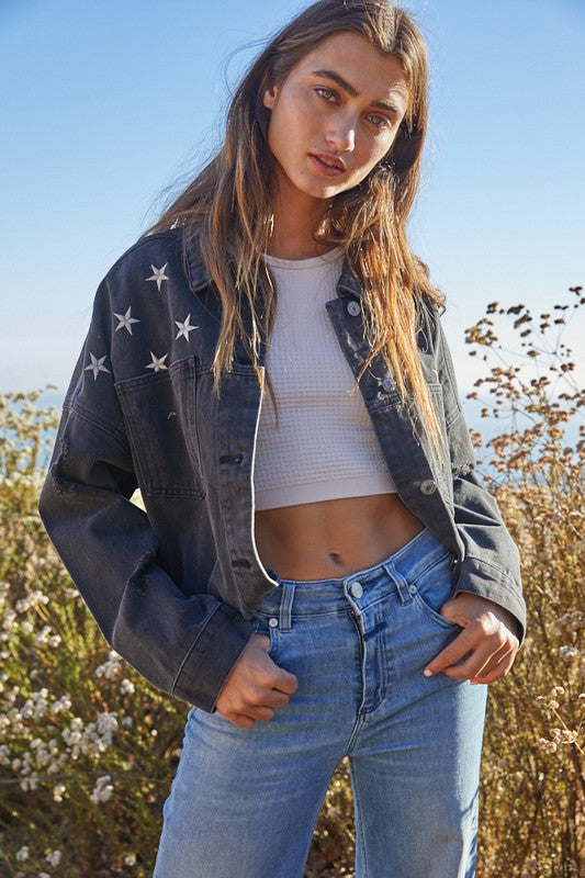 STAR STUDDED NIGHT JACKET