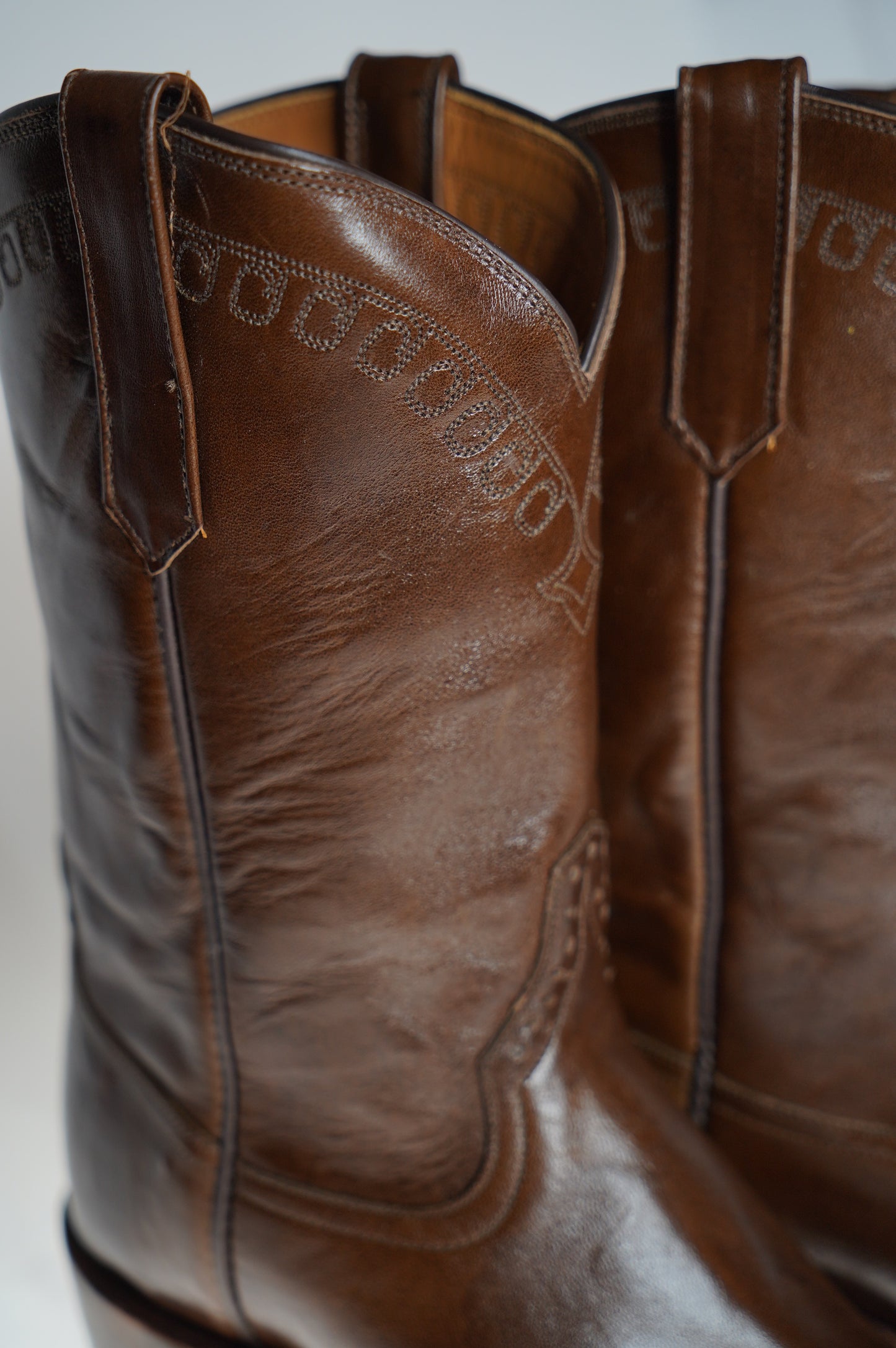 RIOS MEN’S SPECIAL LEATHER WESTERN BOOTS | Chocolate Brown