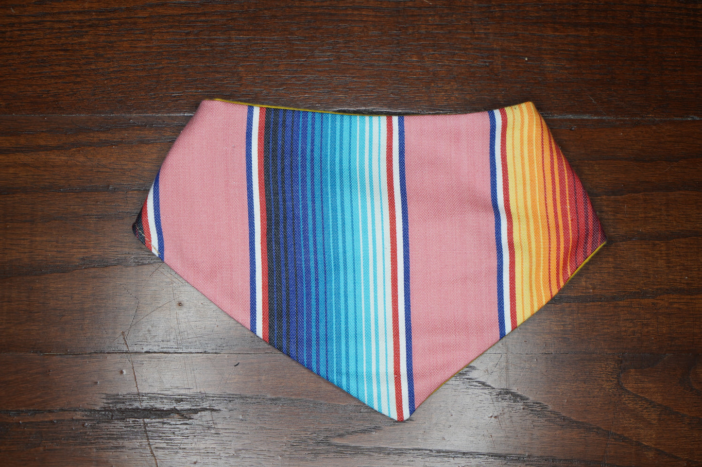 CORAL SERAPE BANDANA BIB