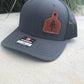 AT COW TAG LEATHER PATCH HAT