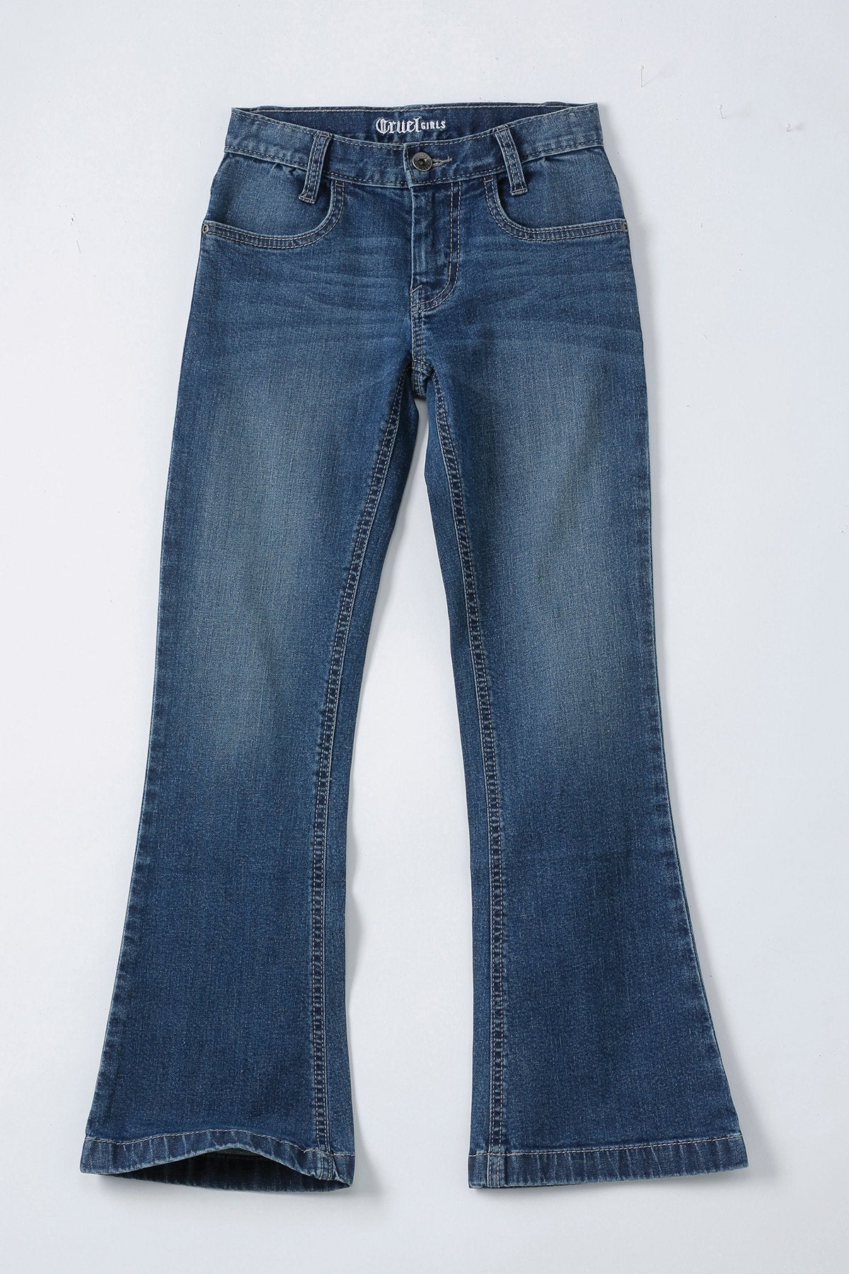 Girls Mid Rise Slim Fit Jeans Violet
