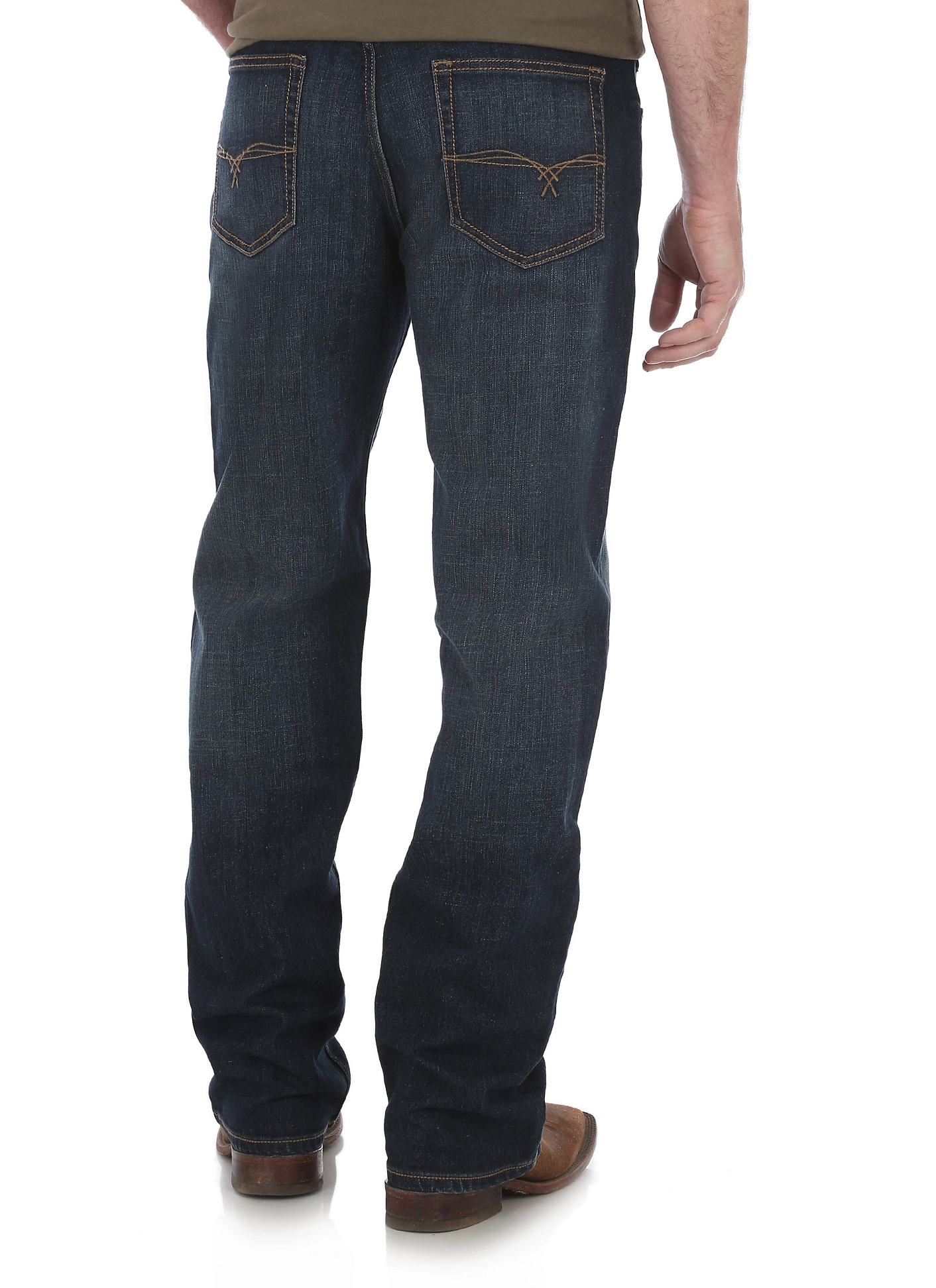 WRANGLER MENS 20X NO. 33 EXTREME RELAXED FIT JEANS - DARK WASH