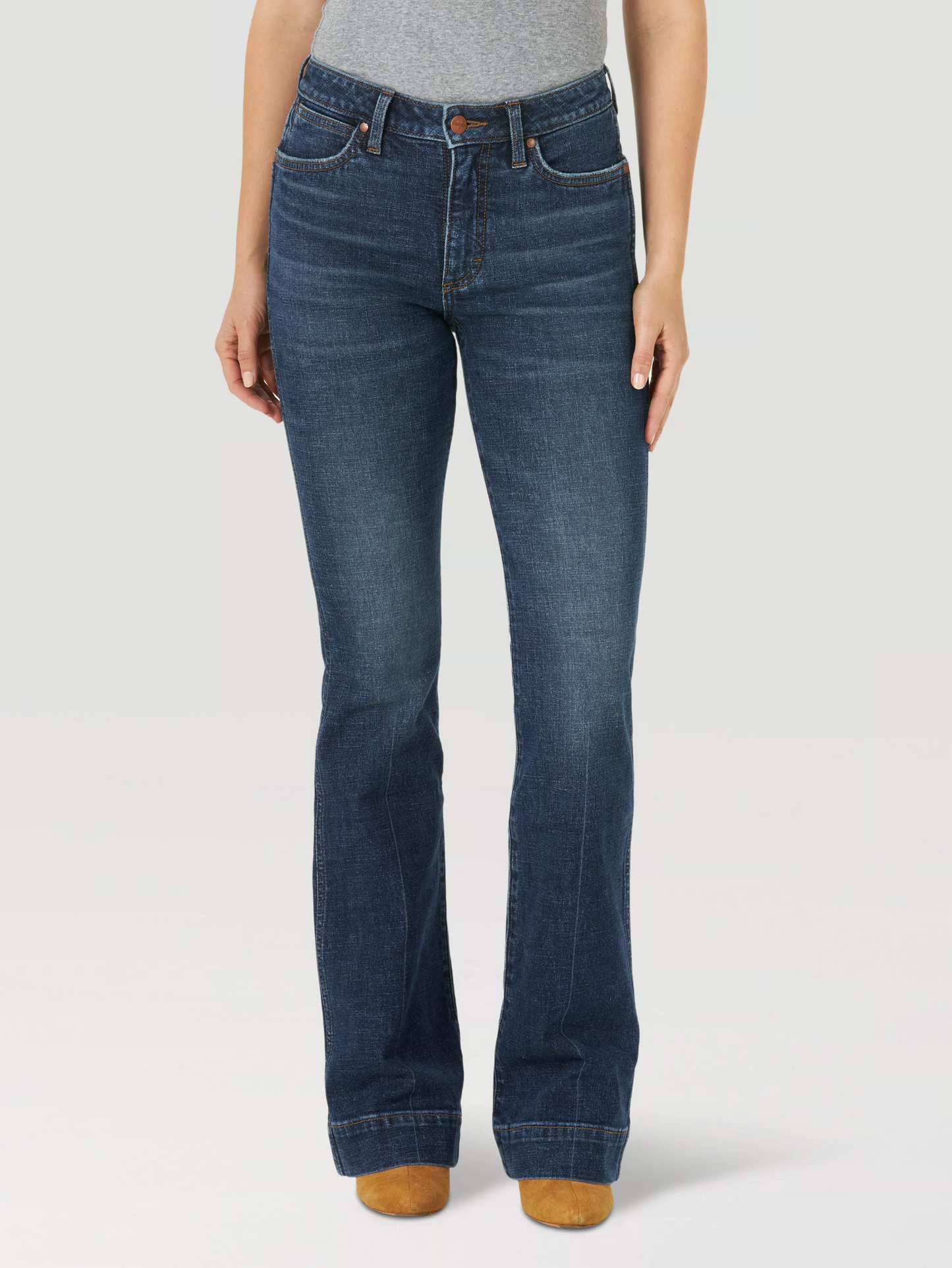 The Wrangler Retro Green Jean: Women's High Rise Trouser In Sara