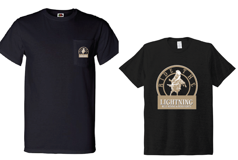 Absaroka Ride the Lighting Bull Rider Circle T-Shirt - Youth