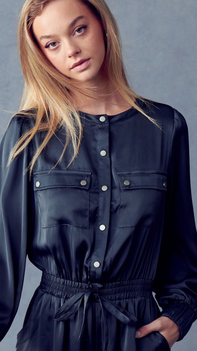 Midnight Blue Romper