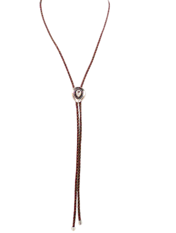 COWBOY HAT BOLO TIE NECKLACE