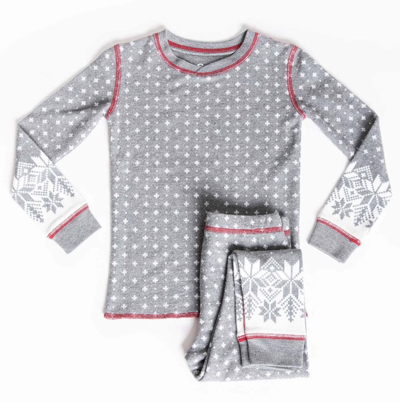 CHARCOAL SNOWED IN PAJAMA SET