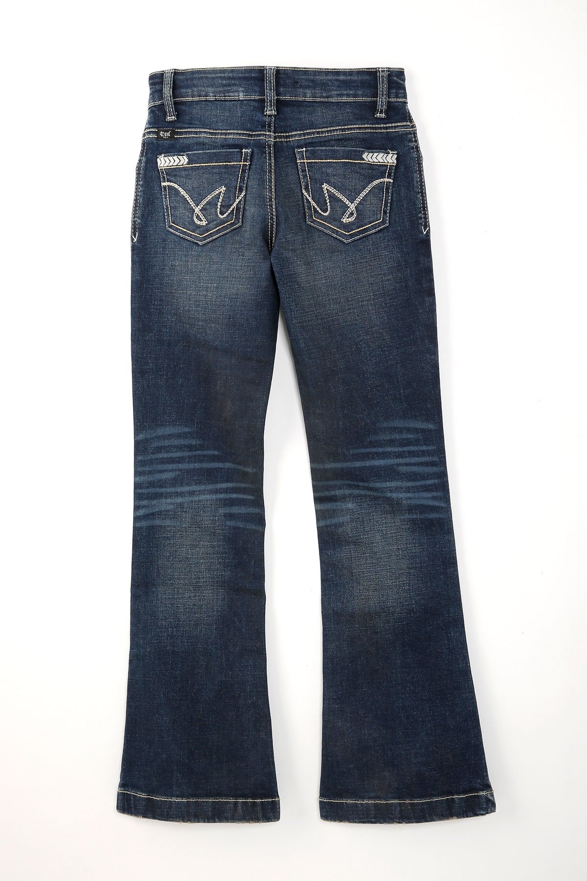 GIRL'S MID RISE SLIM FIT JEANS VIOLET - RINSE