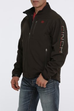 MEN'S LINED BONDED JACKET - BROWN