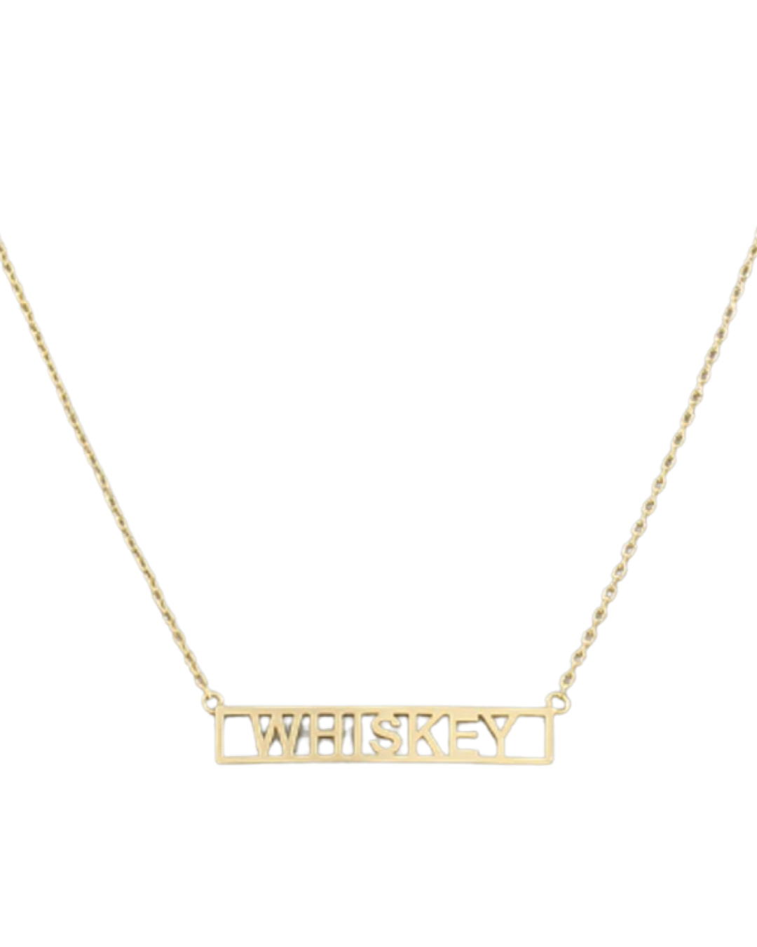 CALL IT OUT BAR NECKLACE