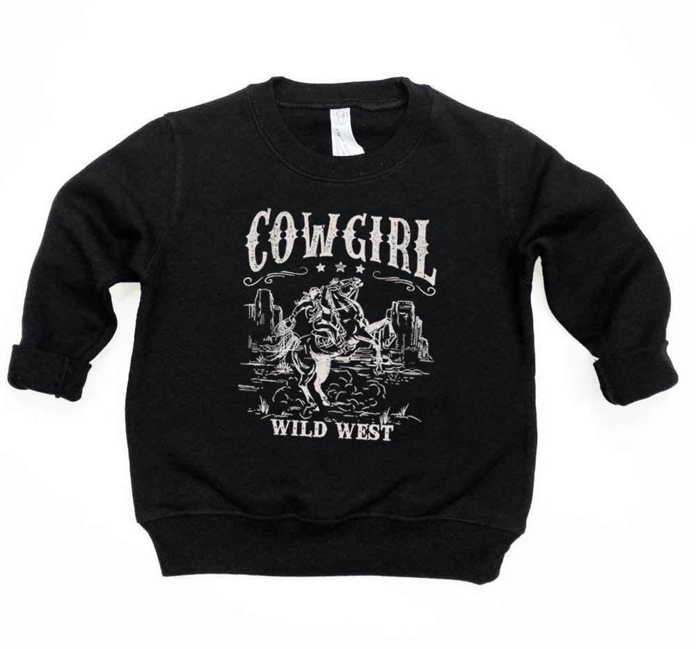 COWGIRL WILD WEST TODDLER GRAPHIC SWEATSHIRT