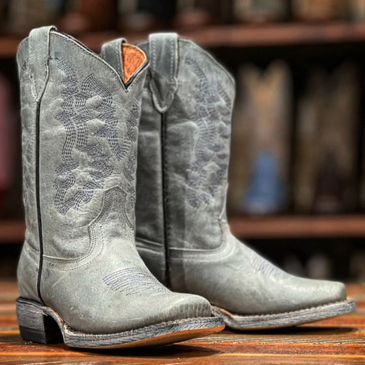 Youth Grey Calf Boots
