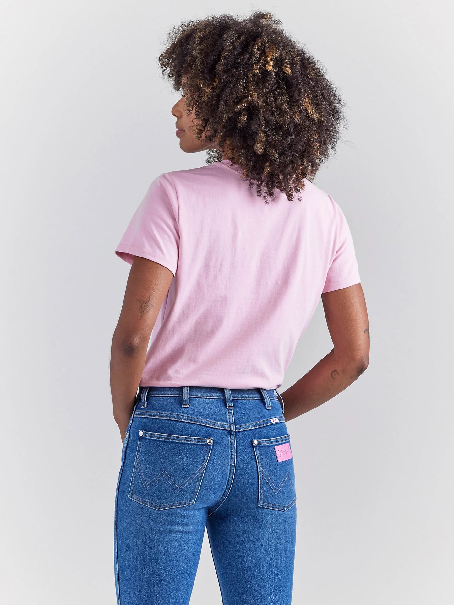 Wrangler X Barbie: Cowgirl Graphic Tee in Positive Pink