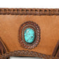 American Darling Leather Fringe Clutch Crossbody Turquoise ADBGM277F