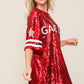 Game Day Oversized Sequin Dress/Top