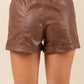 Maggie Leather Shorts
