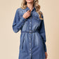 LIGHT DENIM SHIRT DRESS