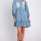 Kelsey Denim Babydoll Dress