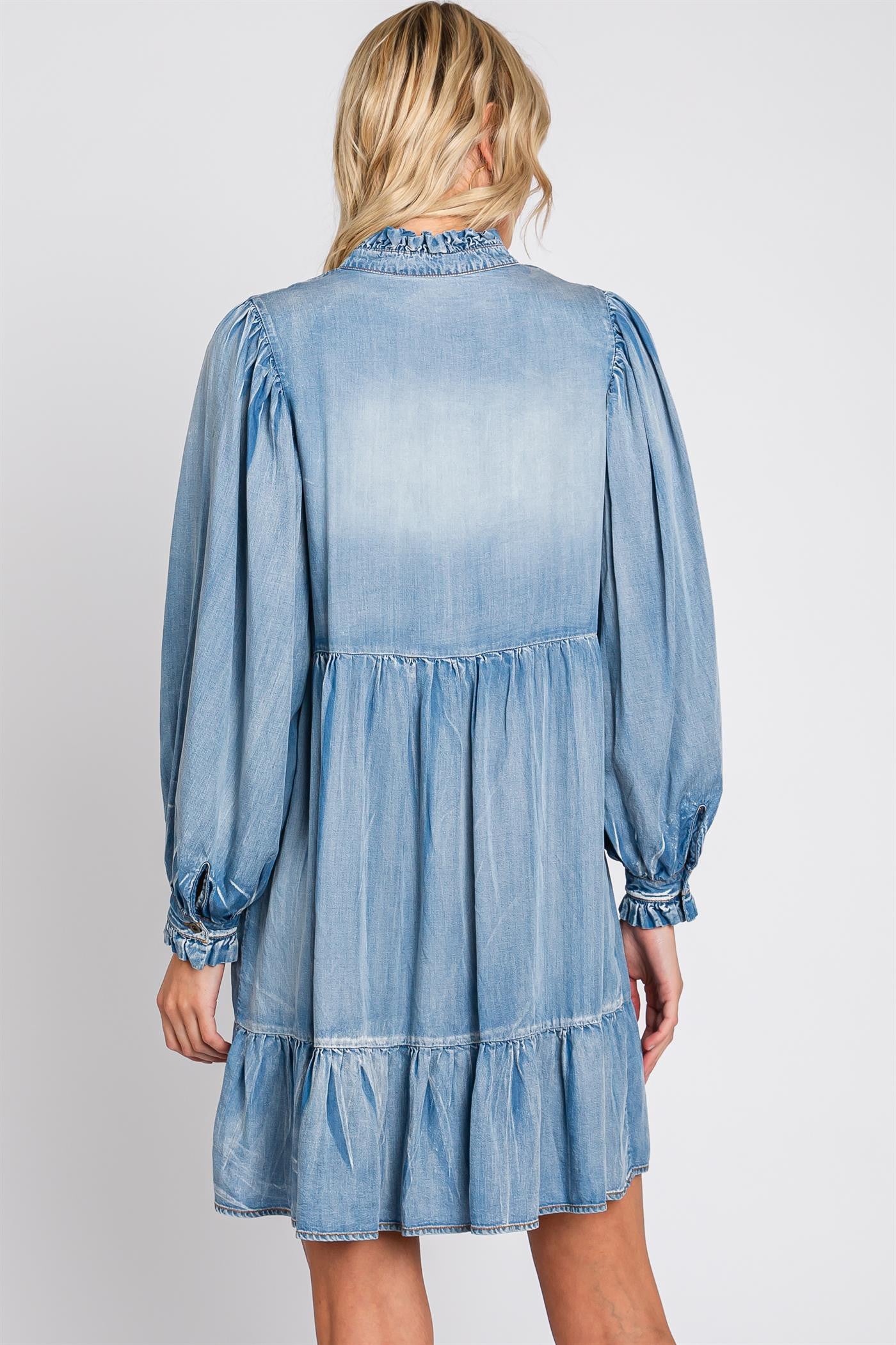 Kelsey Denim Babydoll Dress